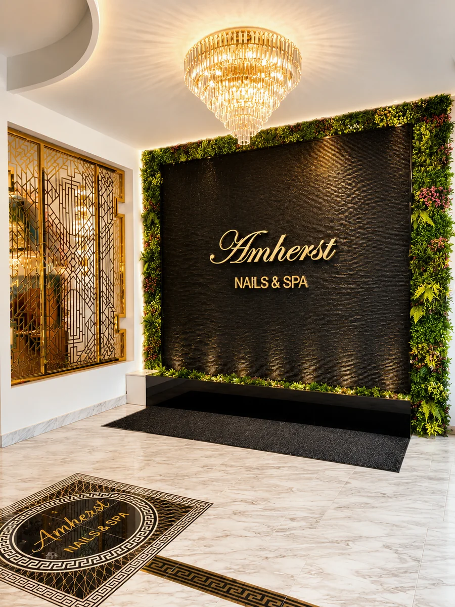 Amherst Nails & Spa entrance sign
