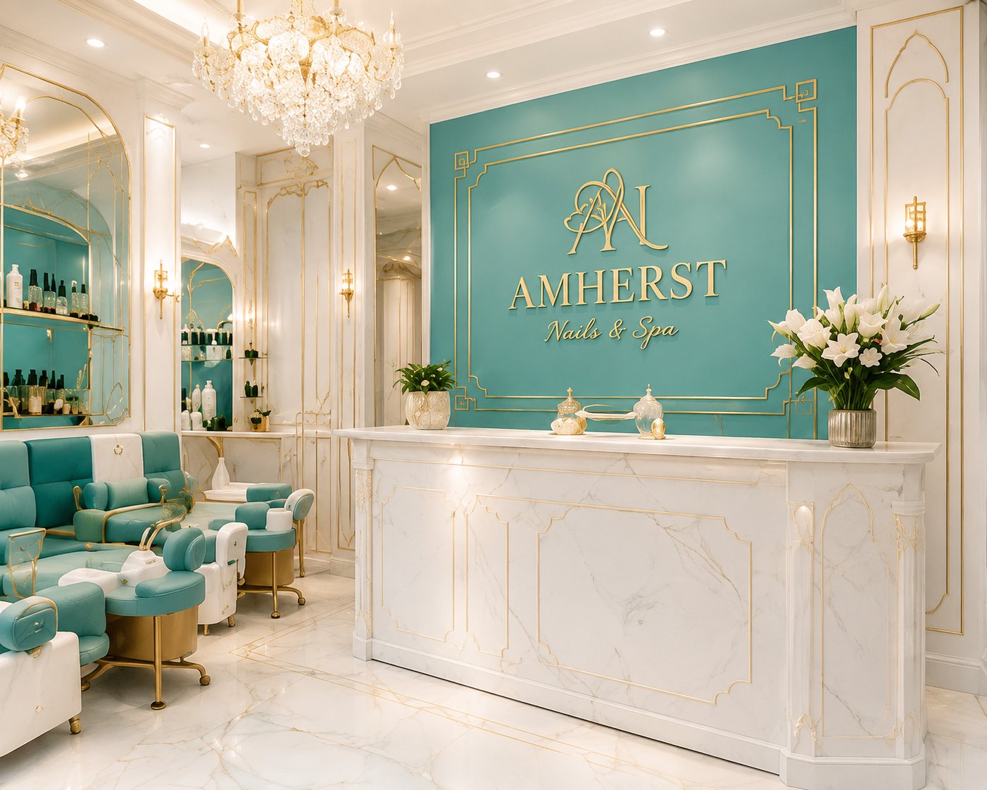 Amherst Nails salon reception